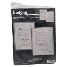 Vtg 1998 Janlynn Nursery Prayer Counted Cross Stitch Kit Boy/Girl 12"×16" Sealed - £11.01 GBP