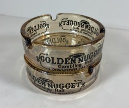 PAIR(2) Of Vintage Golden Nugget Casino Las Vegas Ashtrays Carnival Glass - £10.98 GBP