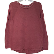 Prana Womens Light Red Wine Color Cotton Knit Lightweight Sweater/Top Si... - $14.99