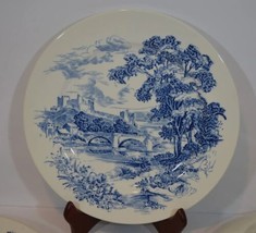8 Wedgwood Country Side Countryside Blue White England 10&quot; Dinner Plates - £23.90 GBP