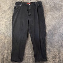 Vintage Levis Silvertab Jeans Mens 38W 30L 38x30 Black USA Made Loose Baggy 90s - £48.12 GBP