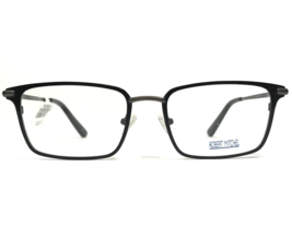 Robert Mitchel Eyeglasses Frames RM 9001 BK Black Gray Rectangular 52-18... - £32.91 GBP