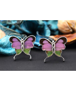 Navia Jewelry Butterfly Wings Graphium weiskei Cufflinks HNCU-2W - £66.83 GBP