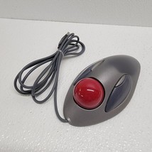 Logitech T-BC21 USB Wired Optical Trackman Red Marble Mouse Trackball - ... - $74.15