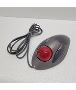 Logitech T-BC21 USB Wired Optical Trackman Red Marble Mouse Trackball - ... - £53.34 GBP