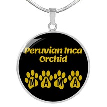 Peruvian Inca orchid Mama Circle Necklace Stainless Steel or 18k Gold 18-22&quot; Do - £38.23 GBP+