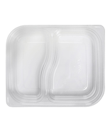 Plastic Carryout Snack Box Container 2-Compartment Clear PET 450 per Case - $5,694.07 MXN