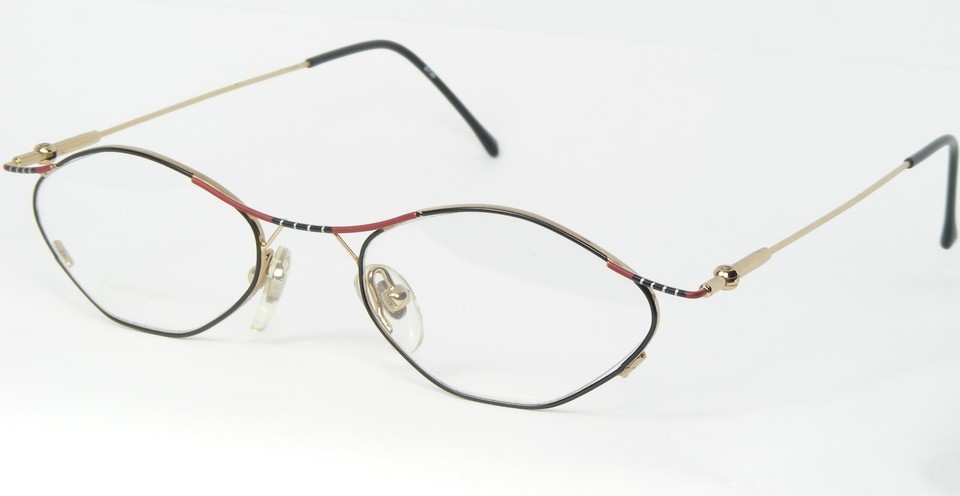 NOS MODA OPTICA MO 6730 A1 BLACK MULTICOLOR EYEGLASSES GLASSES FRAME 46-... - $63.32