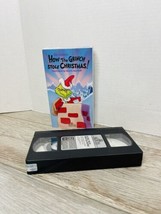 How the Grinch Stole Christmas! (VHS, 1966) Dr. Seuss Boris Karloff Santa Tree S - £3.41 GBP