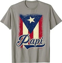 Mens Puerto Rican Flag Shirt Papi Puerto Rico Dad Father Day Gift T-Shirt - £12.59 GBP+