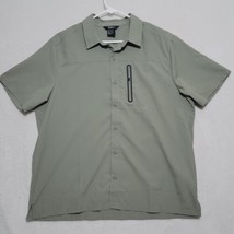 5.11 Tactical Shirt Mens XL Olive Short Sleeve Zipper Pocket Button-Up UPF 50+ - £23.44 GBP