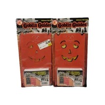 1995 Halloween Path Lights 6 Fire Retardant Luminarias &amp; Candles - $12.86