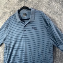 Fedex Polo Shirt Mens Extra Large Blue Striped Nike DriFit Express Breat... - $13.89