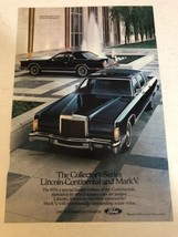 1979 Ford Lincoln Continental Car Vintage Print Ad pa10 - $8.90