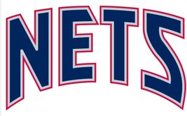 NEW JERSEY NETS NBA BASKETBALL VINTAGE OLD LOGO POSTER ON 12X8IN METAL S... - $24.74