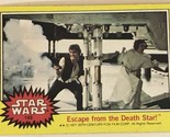 Vintage Star Wars Trading Card Yellow 1977 #145 Escape From The Death Star - $2.48