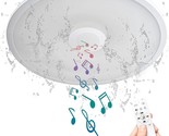 Asall Smart Waterproof Ceiling Light Fixture, Led Music Ceiling Lamp,, B... - $46.97