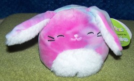 Squishmallows RYDER the Tie-Dye Bunny 5&quot;H NWT - £3.69 GBP