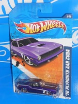 Hot Wheels 2011 Street Beasts #83 &#39;70 Plymouth AAR Cuda w/ Walmart Red Lines - £4.64 GBP