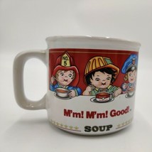 Vintage Campbell&#39;s Kids Soup Ceramic West Wood 1997 Mug 14 ounces M&#39;m M&#39;m Good - £7.11 GBP