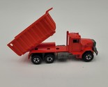 Vintage 1979 Hot Wheels Red Peterbilt Dump Truck Made in Malaysia - $9.89