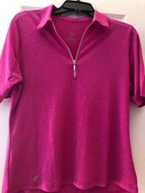 Nwt Ladies Gg Blue Hot Pink Short Sleeve Golf Shirt - Size Medium Gg Tech - £25.96 GBP