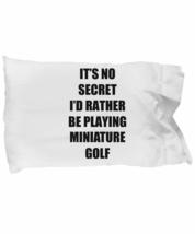 Miniature Golf Pillowcase Sport Fan Lover Funny Gift Idea for Bed Set Standard S - £17.10 GBP