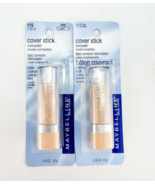 Maybelline Cover Stick Corrector Concealer Ivory 115 0.16 Oz Ea Lot Of 2 - $16.40