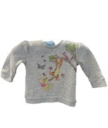 Disney Baby Winnie The Pooh Gray Sweatshirt Top 12M Tigger Piglet  Snaps... - £9.15 GBP