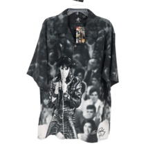 VTG NWT Elvis Presley Mens Allover Print Button Up Bowling Shirt Size XL... - $222.74