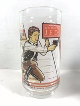 Han Solo Star Wars Burger King Return Of The Jedi Drinking Glass Coca-Cola 1983 - £9.92 GBP
