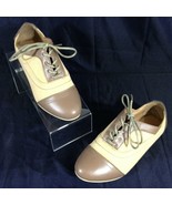 Shoes of Soul Womens Taupe Cap &amp; Toe Oxford Shoes Sz 7 - $17.71 CAD