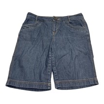 Dockers Bermuda Shorts Women&#39;s 4 Blue 100% Cotton Favorite Fit Pockets M... - $17.26