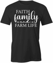 Faith Family Farm Life T Shirt Tee Short-Sleeved Cotton Clothing S1BSA270 - £14.30 GBP+