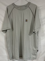 Carhartt Flame Resistant Force T-Shirt Gray Pyrosafe By Antex 2112 Cat 1 - $25.00