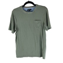 Tahari Mens T Shirt Crew Neck Pocket Short Sleeve Cotton Modal Stretch Green S - £9.85 GBP