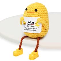 Artlunar Positive Duck Emotional Support Crochet Gift for Mom I Love You - $5.66 CAD