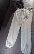 2 Pair Dark Gray Light Gray Brooklyn Machine Works Women&#39;s Sweat Pants Medium - £22.60 GBP