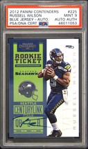 2012 Panini Contenders Rookie Ticket #225 Russell Wilson Autograph RC Au... - £586.97 GBP