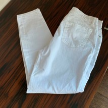 NWOT EILEEN FISHER  White Jeans Cigarette Leg SZ 4 Made in USA - £51.25 GBP
