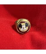 Vintage Adjustable Mickey Mouse Gold Tone Ring Made in Japan - $855.83 MXN