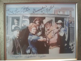 Gunsmoke Cast Signed Autographed Framed 8x10 Rp Photo James Arness - £23.48 GBP