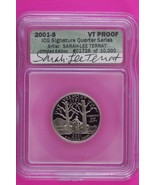 2001 S Proof Vermont Clad State Quarter Artist Signature ICG Certified S... - $29.99