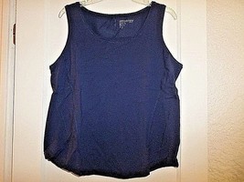 Chico&#39;s Zenergy Solid Tank Navy Blue NWT Chico&#39;s 3 L/XL - £15.92 GBP