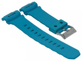 Genuine Replacement Watch Band 16mm Rubber Strap Casio G-LIDE GLX-150-2 blue - £55.83 GBP