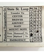 Railway Transfer Tickets Maine Penobscot Transportation State Street Loo... - $24.99