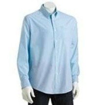 Mens Shirt Croft &amp; Barrow Classic Fit Blue Striped Long Sleeve Dress $40... - $14.85