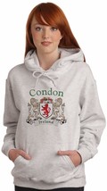 Condon Irish Coat of Arms Ash Hooded Sweat shirt - £28.17 GBP+