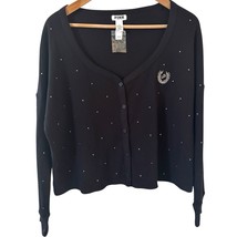 NWT Victoria’s Secret Pink Cropped Cardigan Size Medium Academia Crest B... - $478.03 MXN