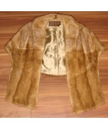  Furs By Mannis Hollywood California Brown Mink Shawl, RARE Vintage  - $108.89